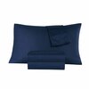 Kathy Ireland 500 Thread Count Damask Stripe Sheet Set with Optifit - King - Navy 1234KGNAV